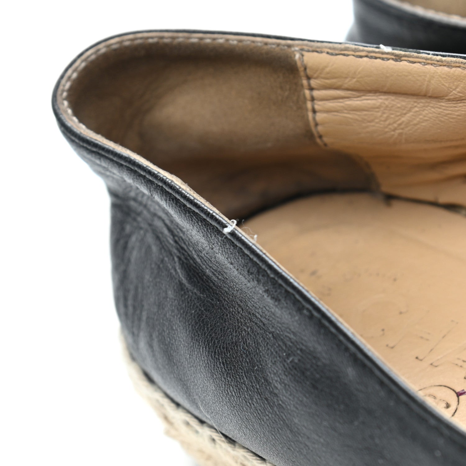 Chanel Lambskin CC Espadrilles 38 Black 11 of 15