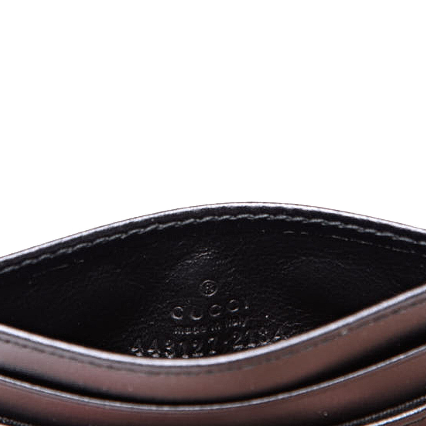 Calfskin Matelasse GG Marmont Card Holder Black