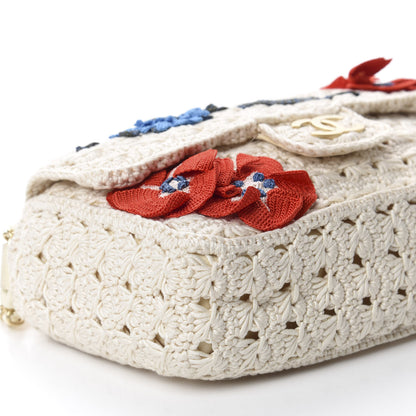 Chanel Crochet Camellia Small Flap Ivory 6 of 10
