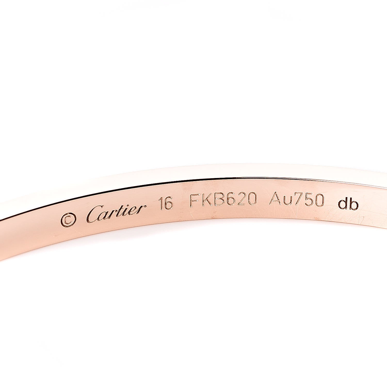 Cartier 18K Pink Gold Small LOVE Bracelet 16 5 of 7