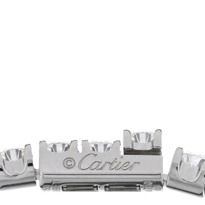 Cartier 18K White Gold Diamond 2.70ctw Lignes Essentielles Bracelet 3 of 4