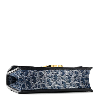 Christian Dior Denim Oblique 30 Montaigne East West Chain Flap Bag 4 of 9