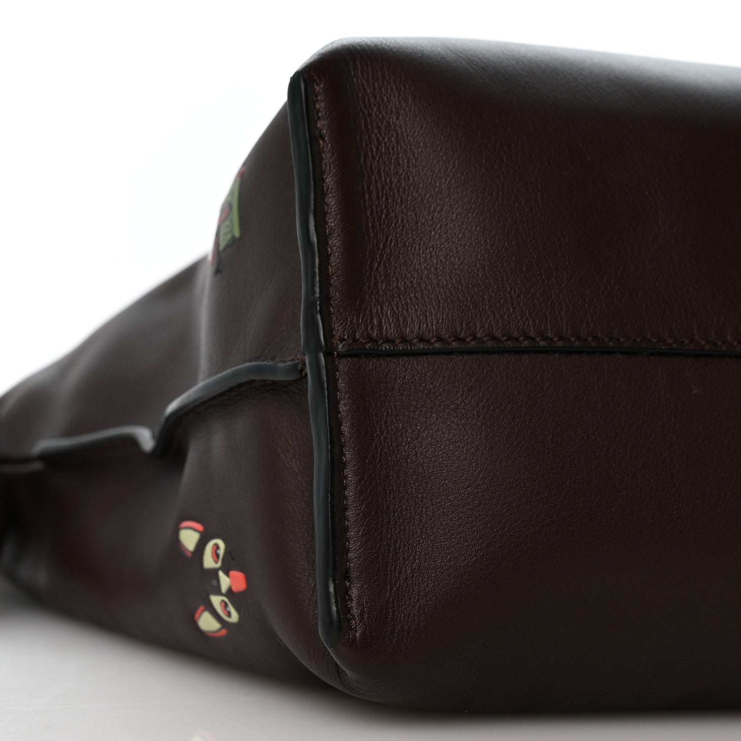 Loewe X Louis Wain Calfskin Futurist Cats Medium Flamenco Knot Clutch Brown 9 of 12