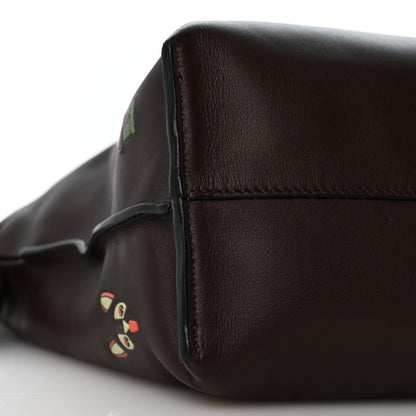 Loewe X Louis Wain Calfskin Futurist Cats Medium Flamenco Knot Clutch Brown 9 of 12