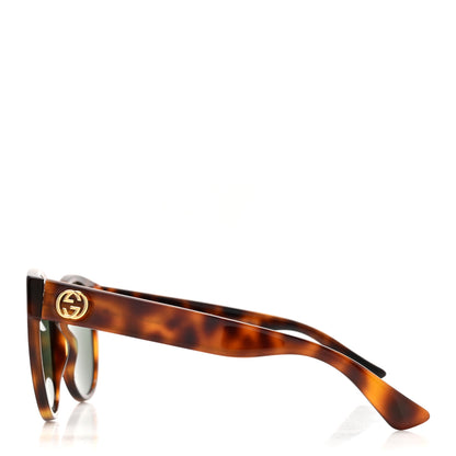 Gucci Acetate Round Web Sunglasses GG 0035S Tortoise 3 of 8