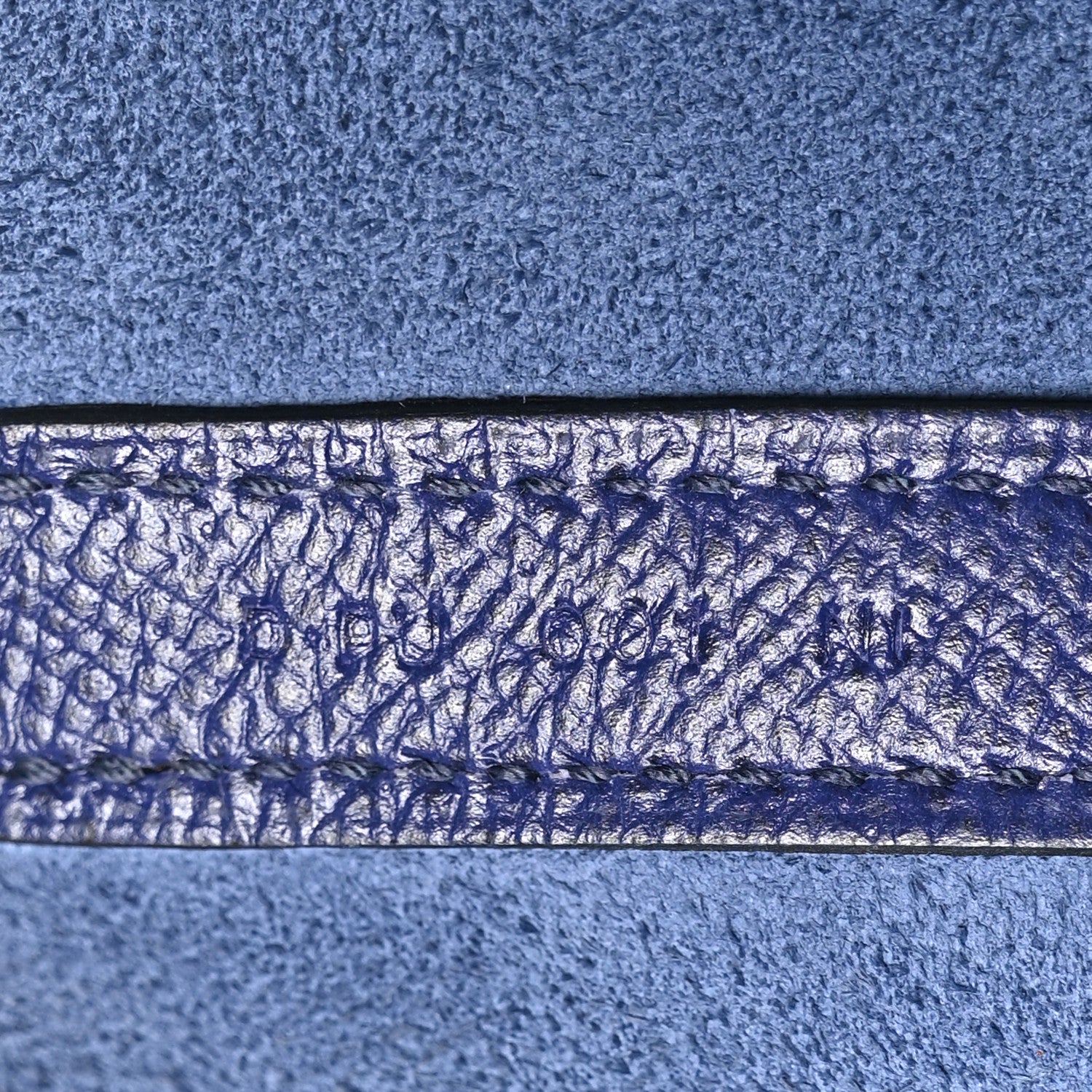 Hermes Epsom Tressage De Cuir Picotin Lock 22 MM Bleu Encre Brique Black 7 of 12