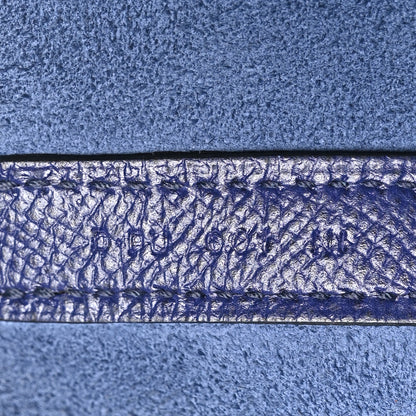 Hermes Epsom Tressage De Cuir Picotin Lock 22 MM Bleu Encre Brique Black 7 of 12