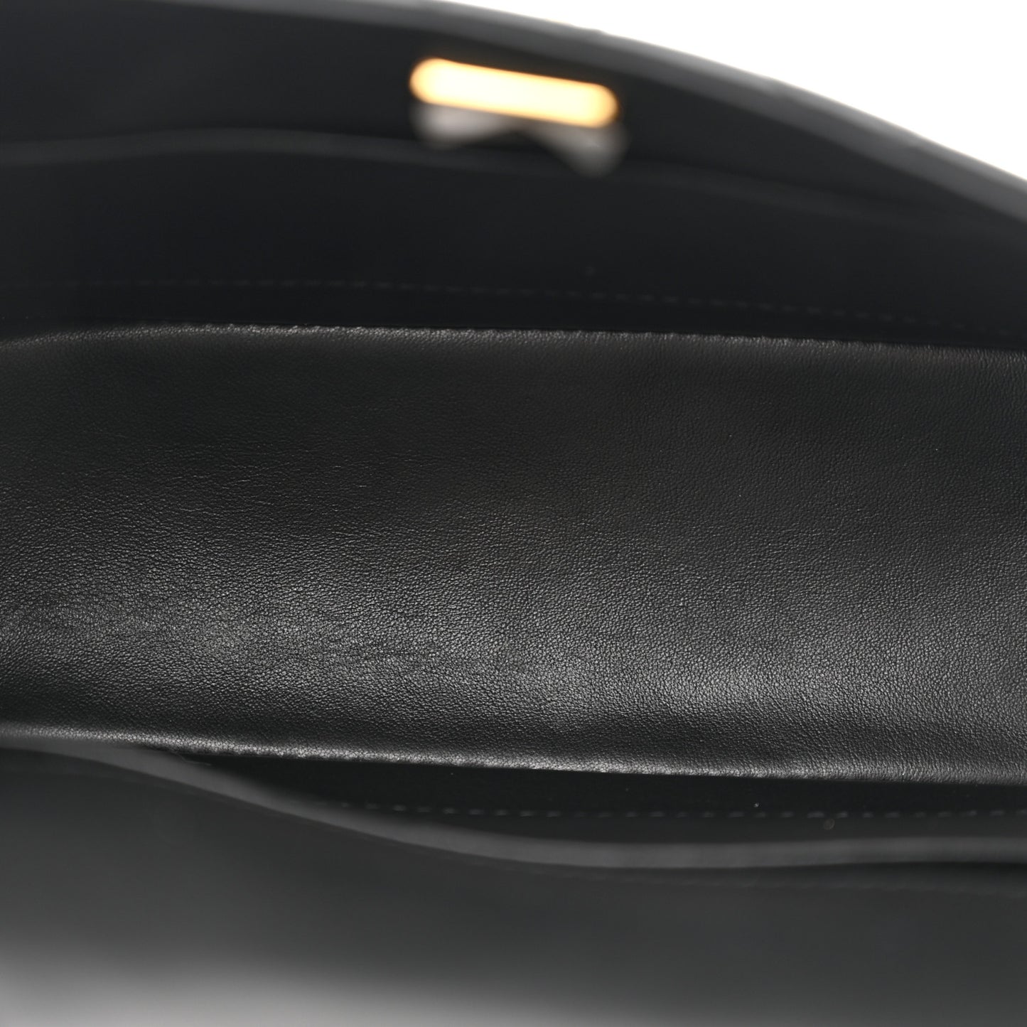Patent Quilted Small Flap Black