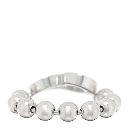 Gucci Sterling Silver Bead Heart Ring 54 7 3 of 4
