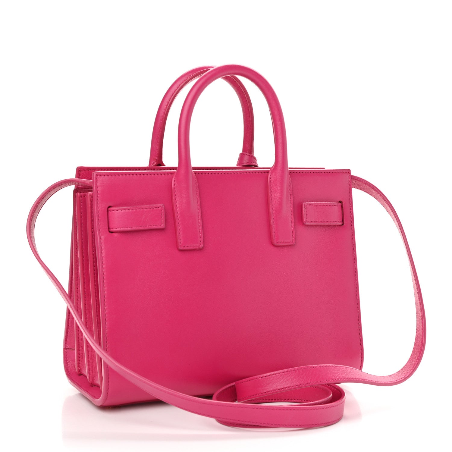 Saint Laurent Calfskin Nano Sac De Jour Lipstick Fuchsia 3 of 11