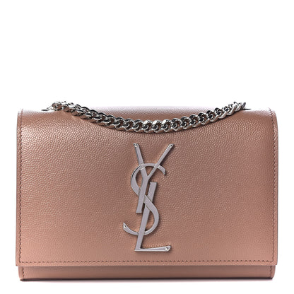 Saint Laurent Grain De Poudre Small Monogram Kate Satchel Fard 1 of 9