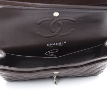 Chanel Caviar Quilted Medium Double Flap Brown 5 of 13