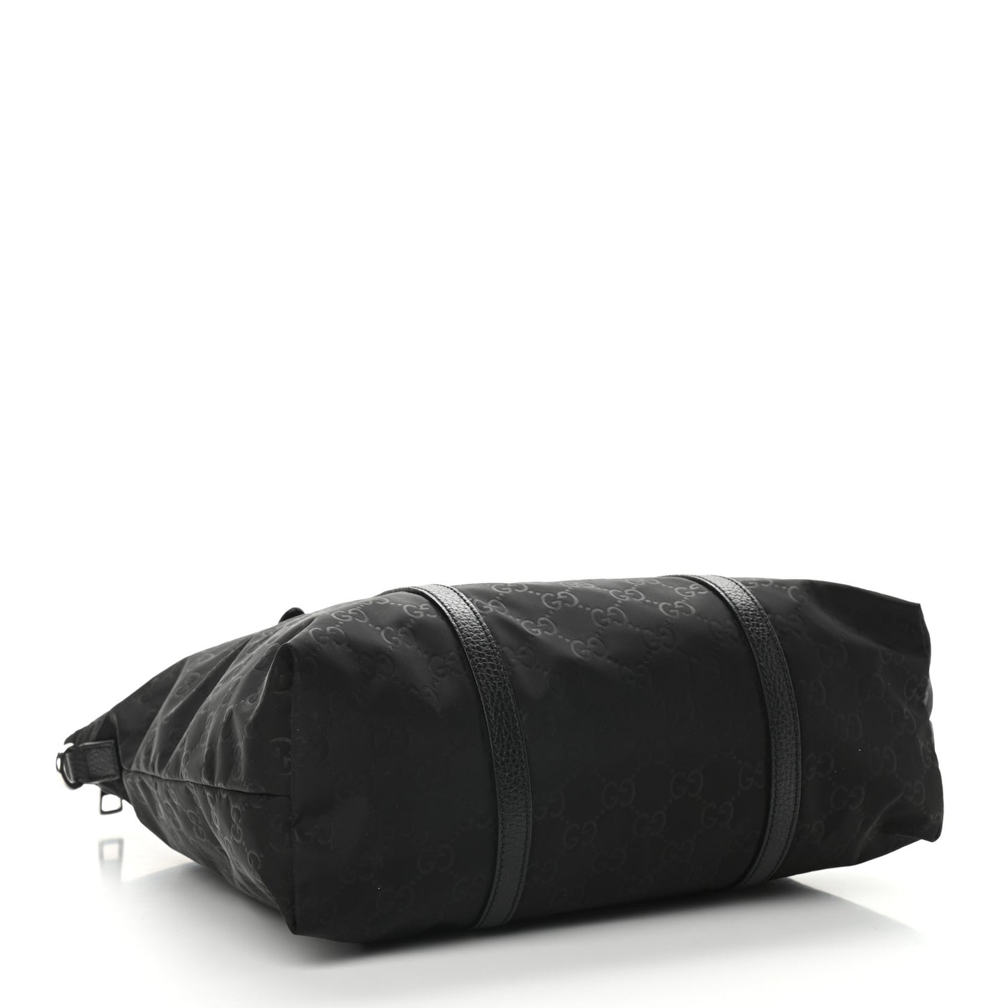 Nylon Monogram Medium Vertical Tote Black