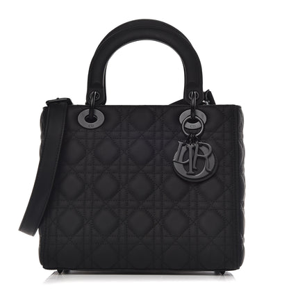 Christian Dior Ultra Matte Calfskin Cannage Medium Lady Dior Black 1 of 11