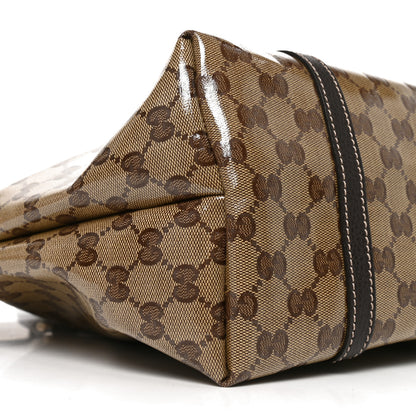 Gucci Crystal Monogram Medium Joy Tote Beige Ebony Testa di Moro 9 of 10