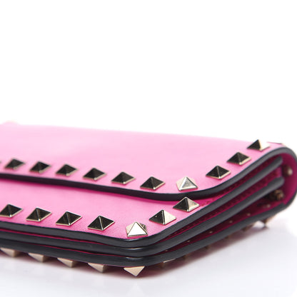 Valentino Garavani Vitello Rockstud Chain Flap Crossbody Bag Fuxia 8 of 11