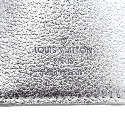 Louis Vuitton Metallic Calfskin Lockmini Wallet Silver 6 of 6
