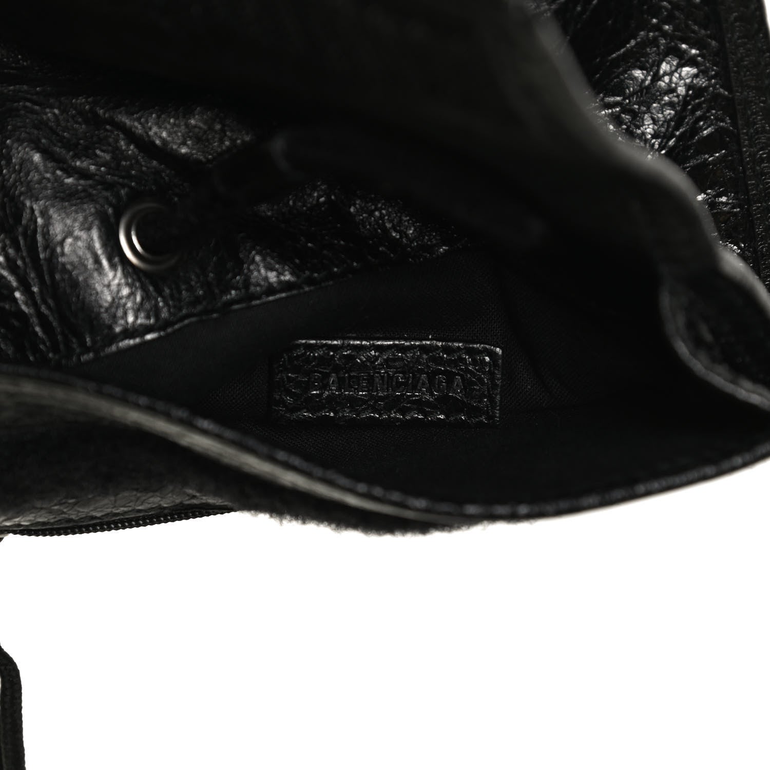 Balenciaga Agneau Arena Small Explorer Crossbody Pouch Black 6 of 11
