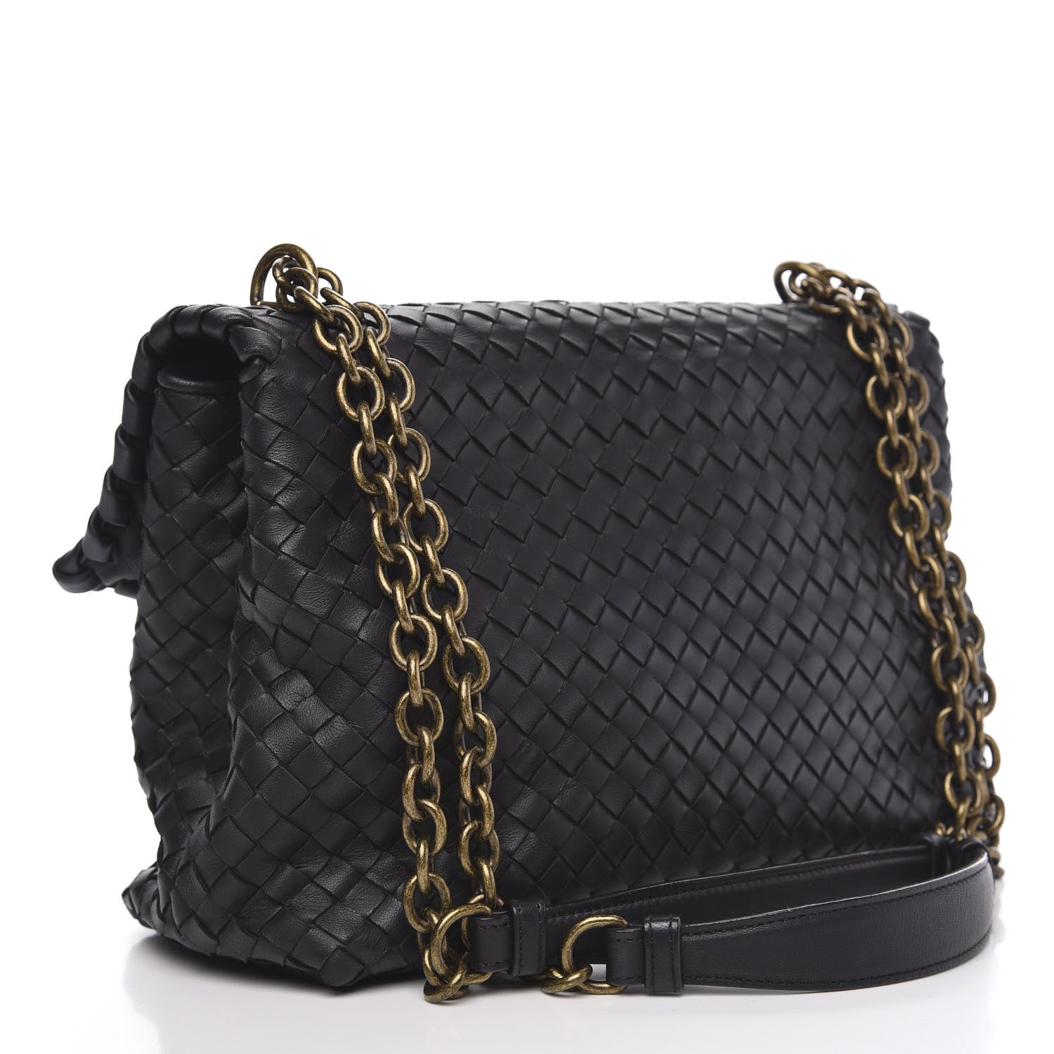Bottega Veneta Nappa Intrecciato Large Olimpia Bag Black 3 of 12