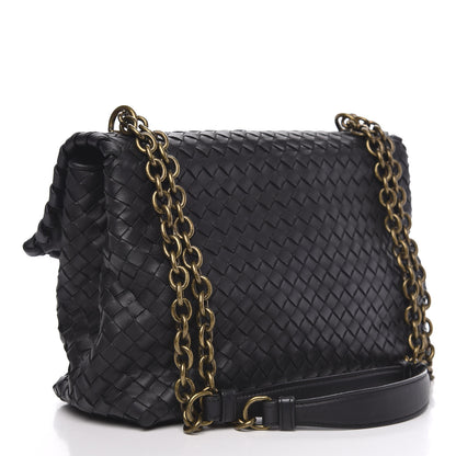 Bottega Veneta Nappa Intrecciato Large Olimpia Bag Black 3 of 12