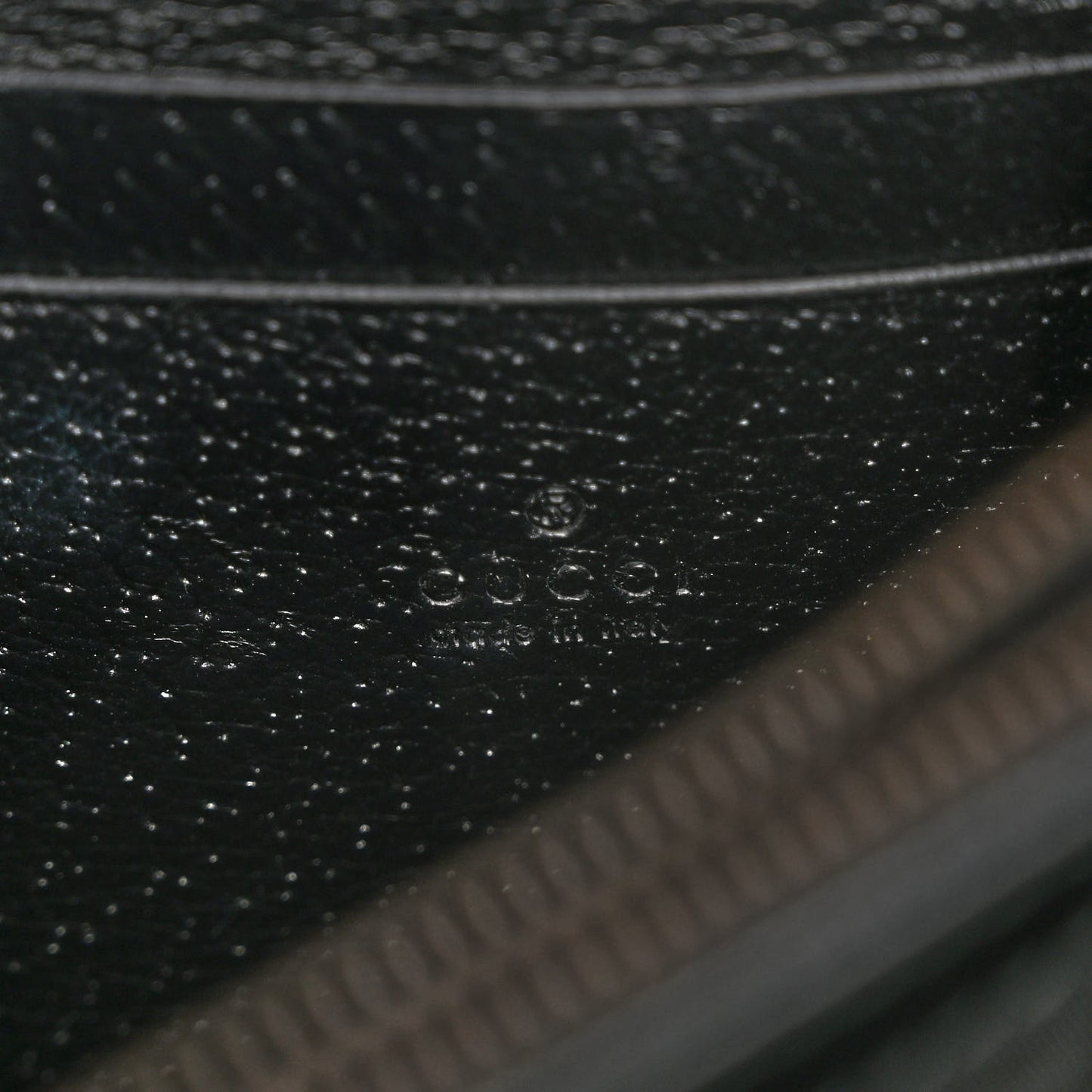 Calfskin Web Mini Dionysus Chain Wallet Black