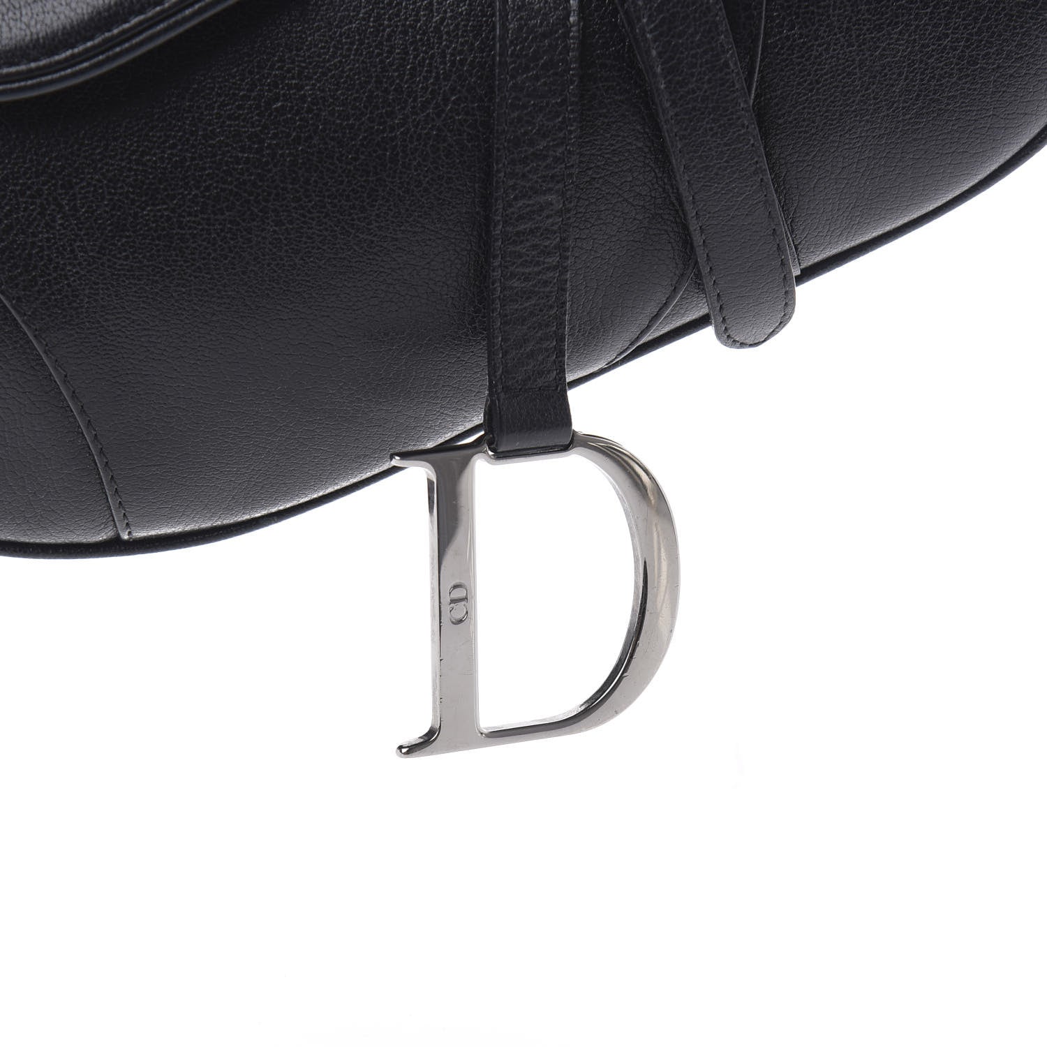 Christian Dior Calfskin Saddle Bag Black 10 of 10