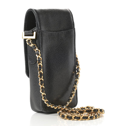 Chanel Caviar Phone Holder Crossbody Black 3 of 12