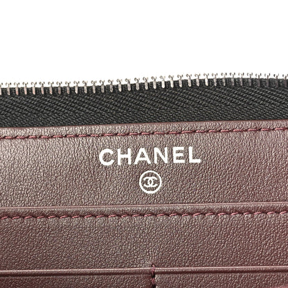 Chanel Caviar Quilted Large Gusset Zip Around Wallet Black 6 of 10