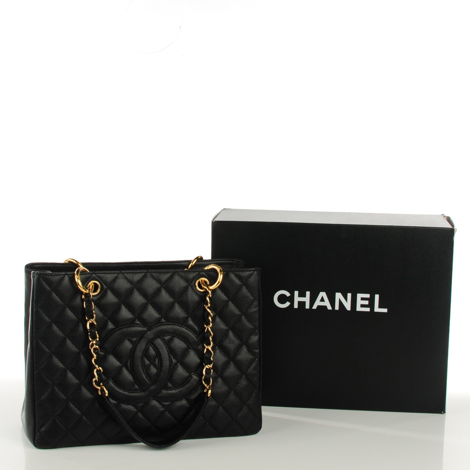 Chanel Caviar Quilted Grand Shopping Tote GST Black 8 of 8