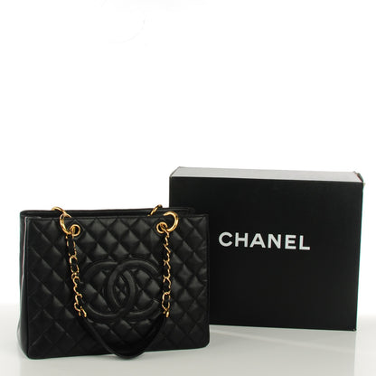 Chanel Caviar Quilted Grand Shopping Tote GST Black 8 of 8