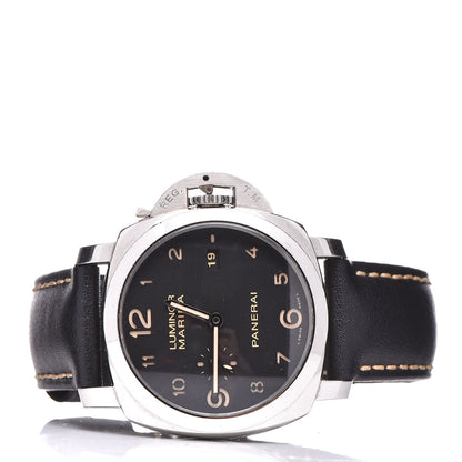 Panerai Stainless Steel Calfskin 44mm Luminor Marina 1950 Automatic Watch Black PAM00359 3 of 12