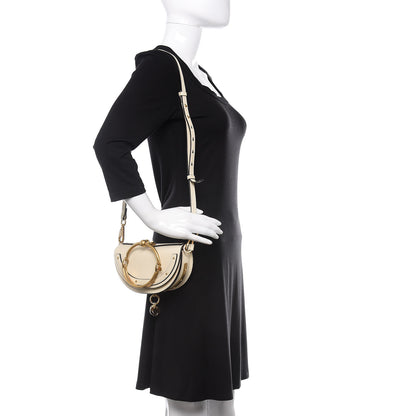 Chloe Calfskin Small Nile Bracelet Minaudiere Bag Off White 3 of 14