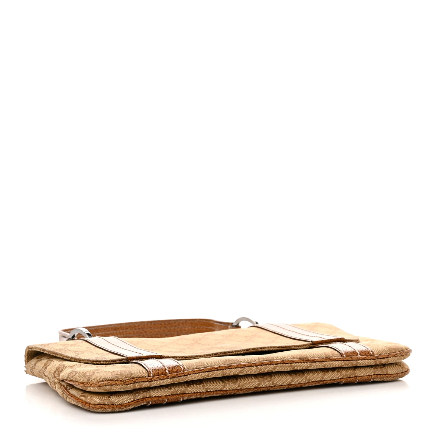 Monogram Satchel Bag Brown