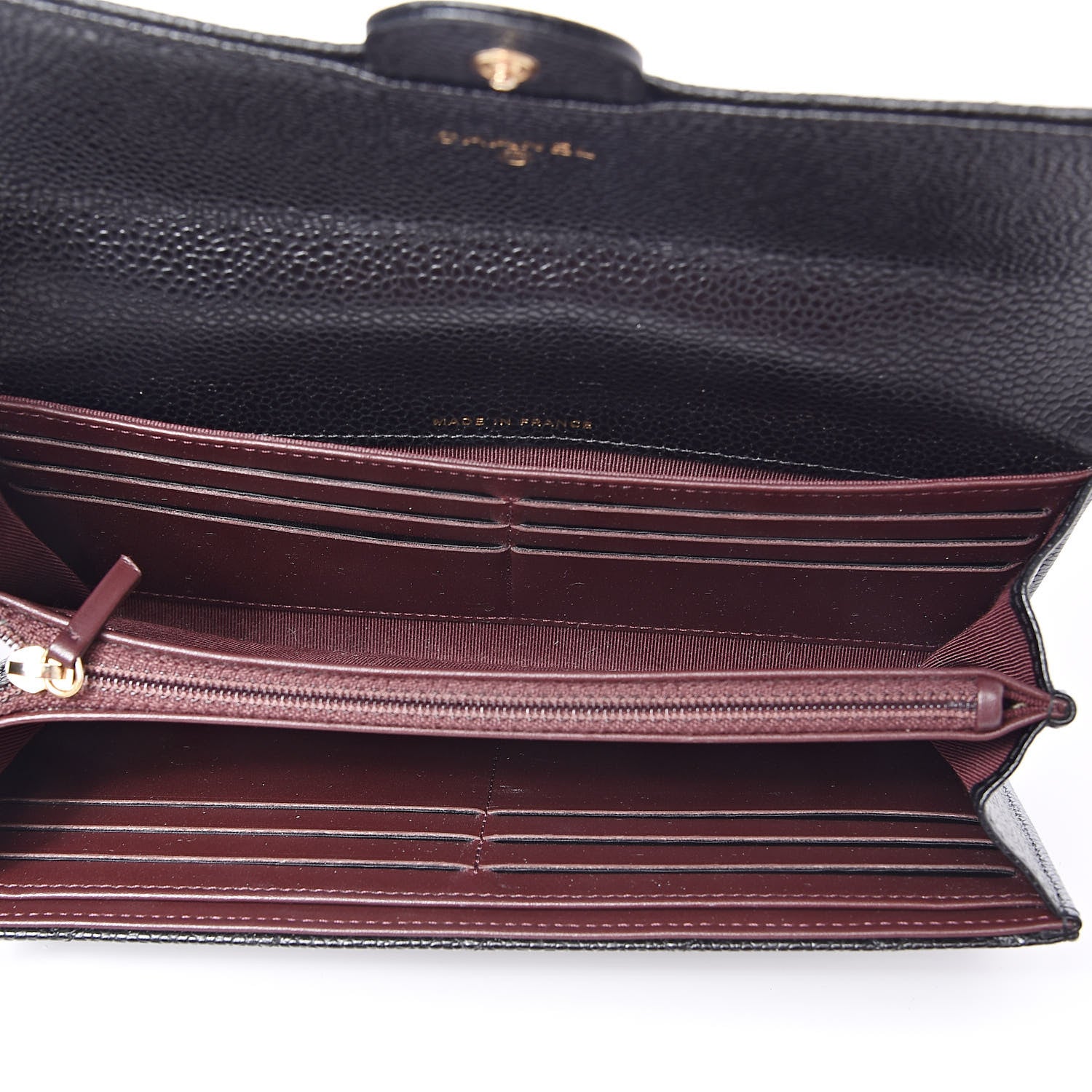 Chanel Caviar Quilted Large Flap Gusset Wallet Black 5 of 8