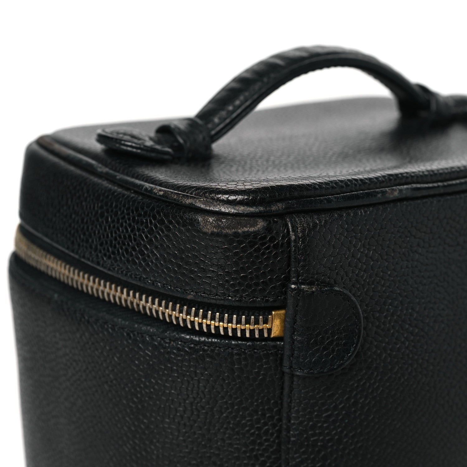 Chanel Caviar Vanity Cosmetic Case Black 10 of 11