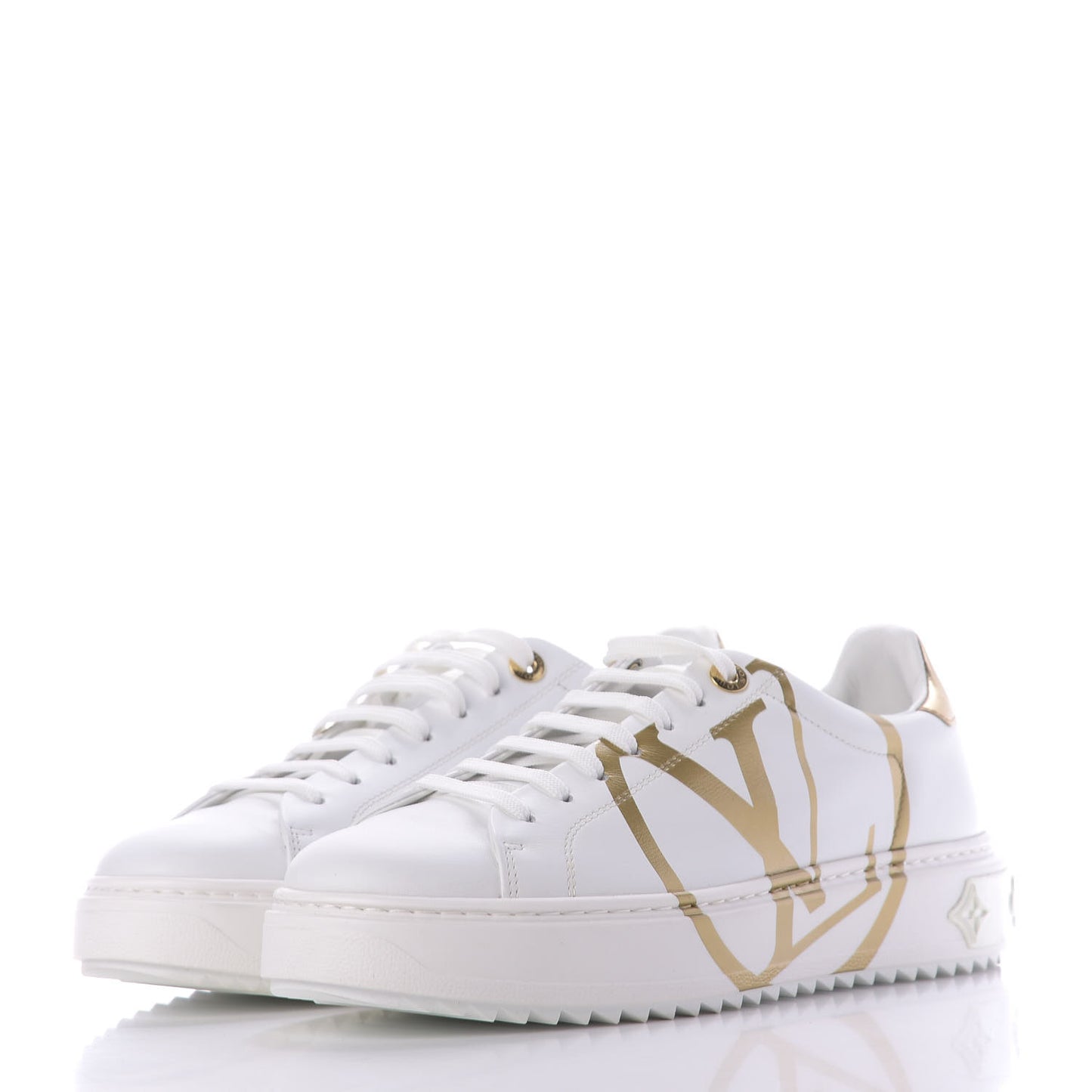 Calfskin Time Out Sneakers 41 White