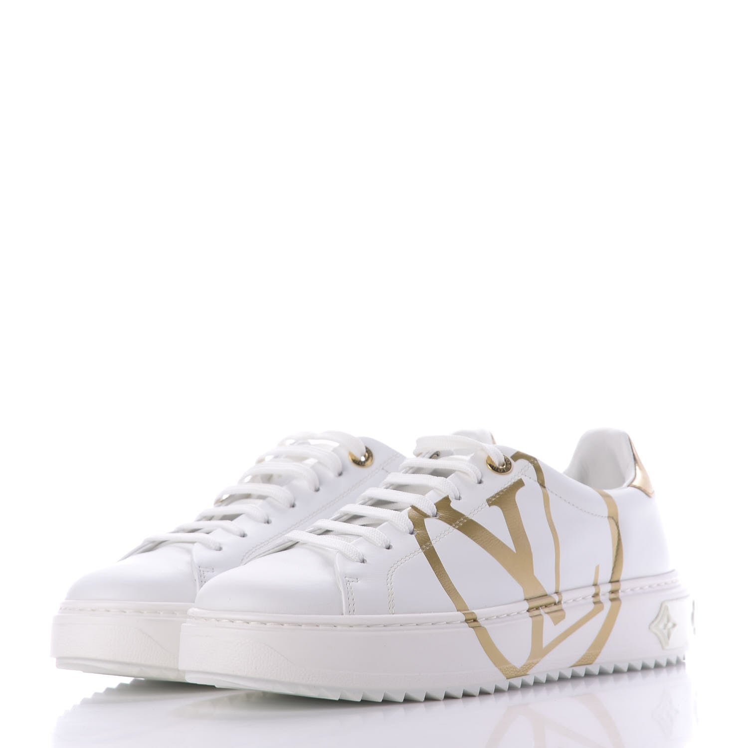 Louis Vuitton Calfskin Time Out Sneakers 41 White 3 of 10