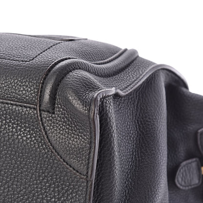 Celine Drummed Calfskin Mini Luggage Anthracite 9 of 15