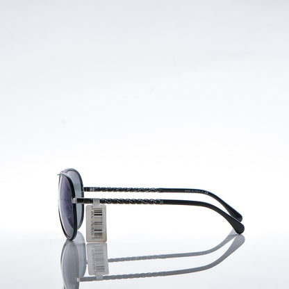 Chanel Pilot Winter Sunglasses 4219 Navy 3 of 9