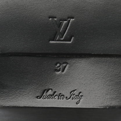Louis Vuitton Calfskin Monogram Metropolis Flat Ranger Boots 37 Black 6 of 10