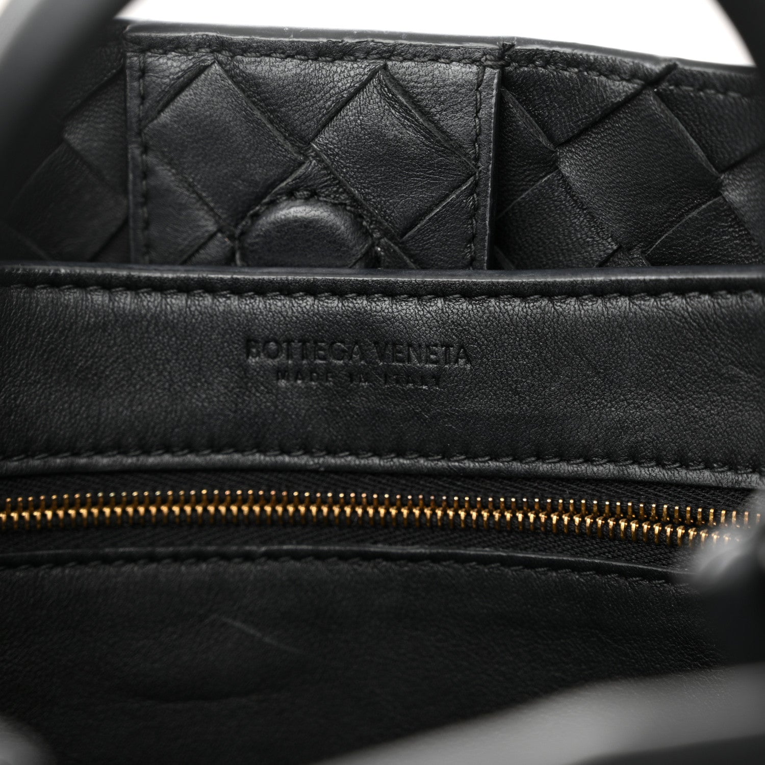 Bottega Veneta Nappa Intrecciato Small Andiamo Shoulder Bag Black 12 of 14