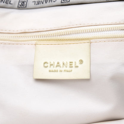 Chanel Nylon Sport Logo Duffel Grey White 6 of 11