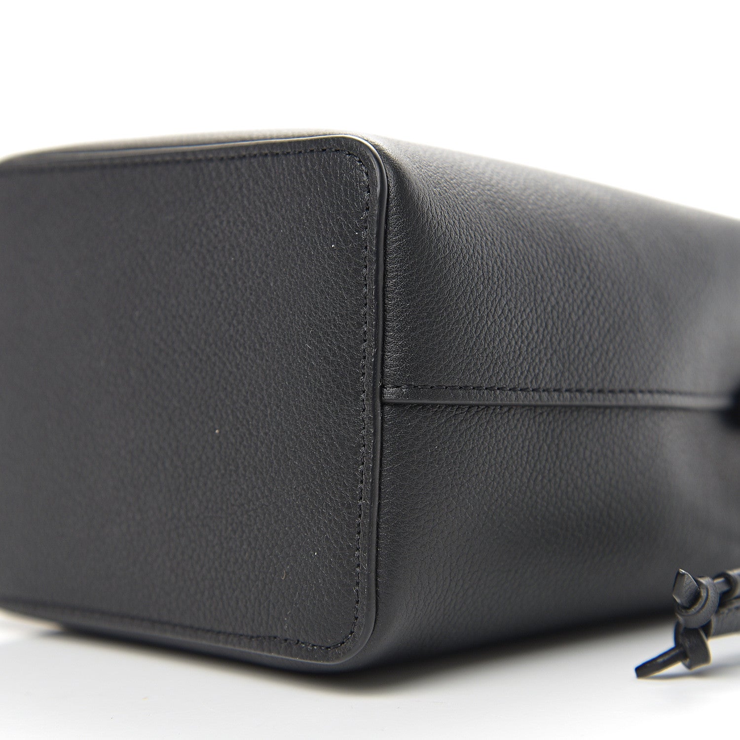 Louis Vuitton Calfskin Nano Lockme Bucket Black 7 of 9