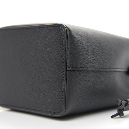 Louis Vuitton Calfskin Nano Lockme Bucket Black 7 of 9