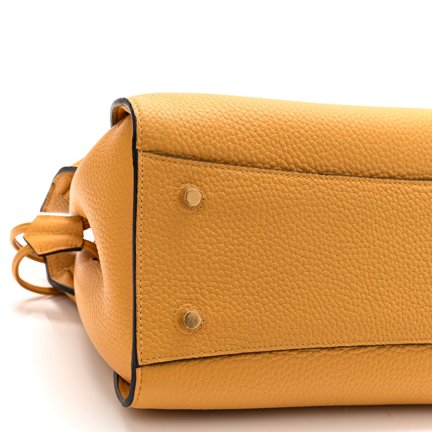 Heavy Grain Iris Tote Deep Amber