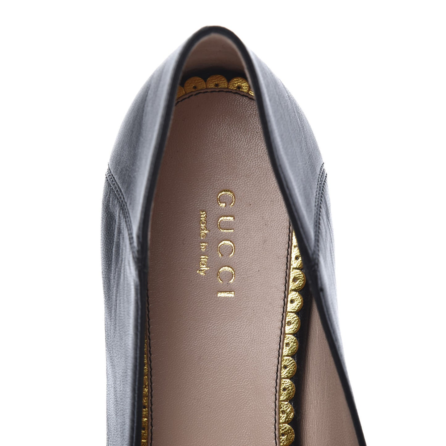 Nappa Queen Margaret Loafers 37.5 Black