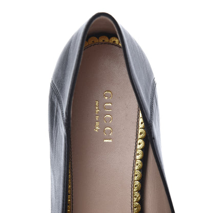 Gucci Nappa Queen Margaret Loafers 37.5 Black 7 of 9