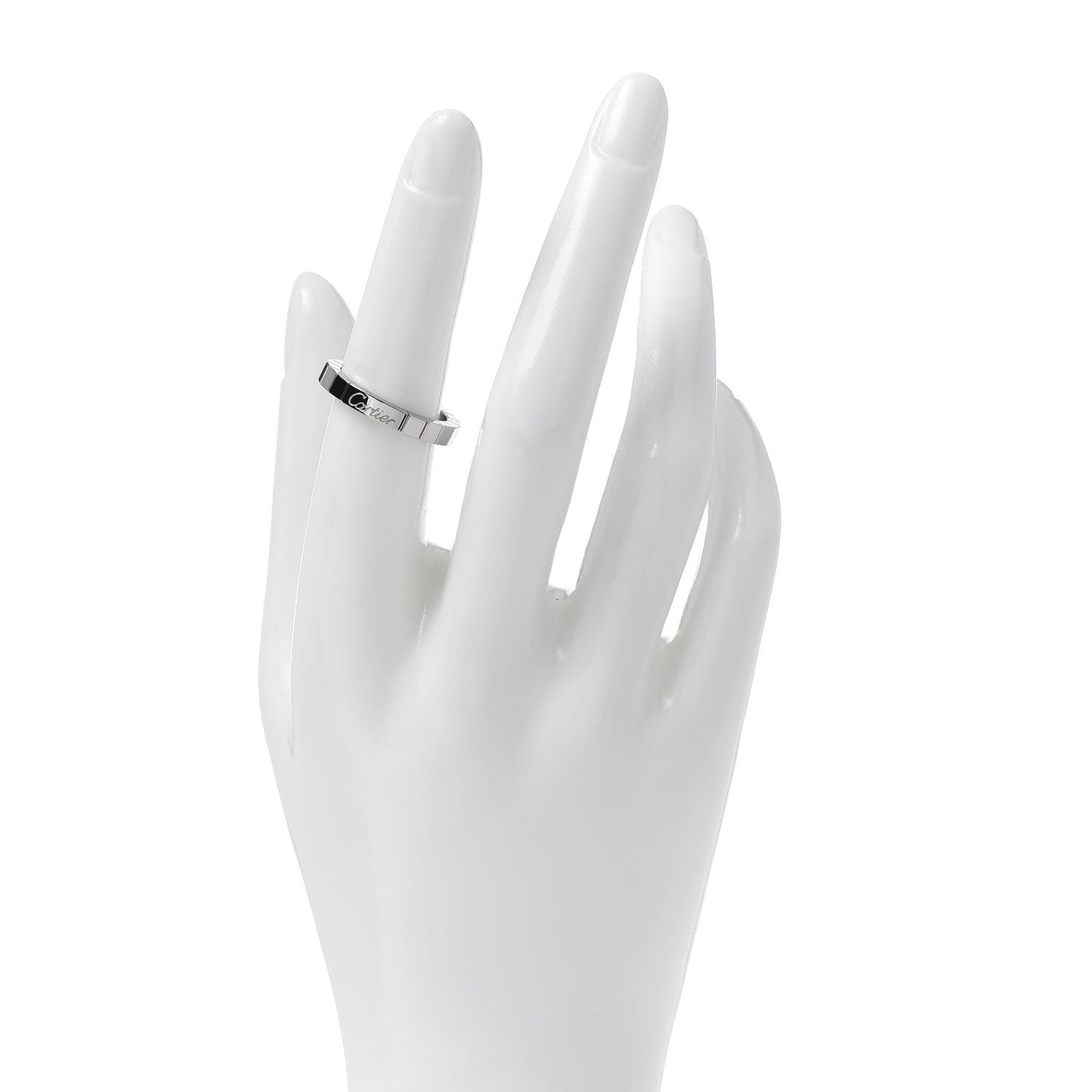 18K White Gold Lanieres Ring 53 6.5