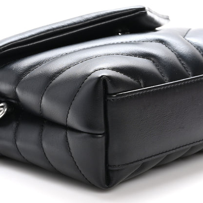 Saint Laurent Calfskin Y Quilted Monogram Toy Loulou Crossbody Bag Black 9 of 9