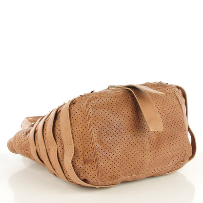 Jimmy Choo Nappa Perforated Bree Tote Camel 4 of 6